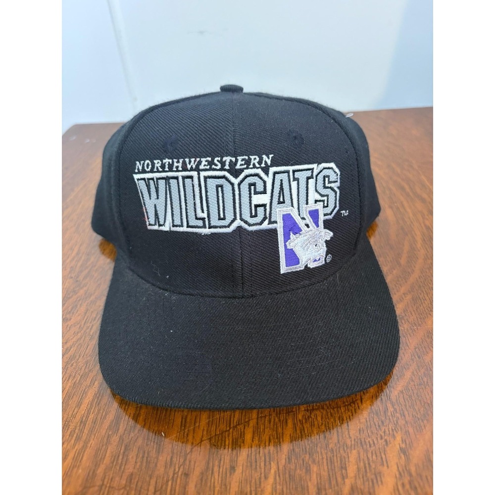 Vintage Northwestern Wildcats Hat Cap Snap Back NCAA Sports Specialties 90s